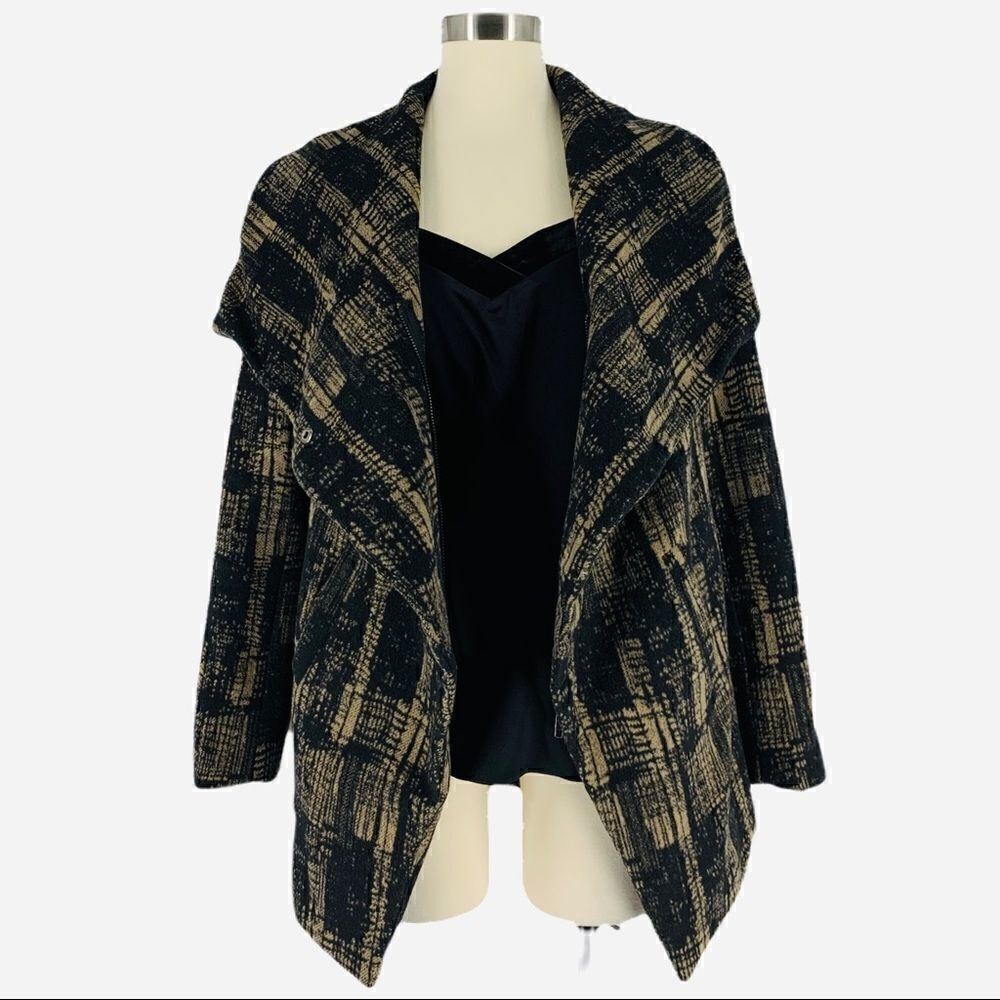 ANTHROPOLOGIE Modernist Shawl Collar Coat - Picture 2 of 9